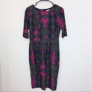 Jude Connally Monique Snake Print Dress S NWT $198